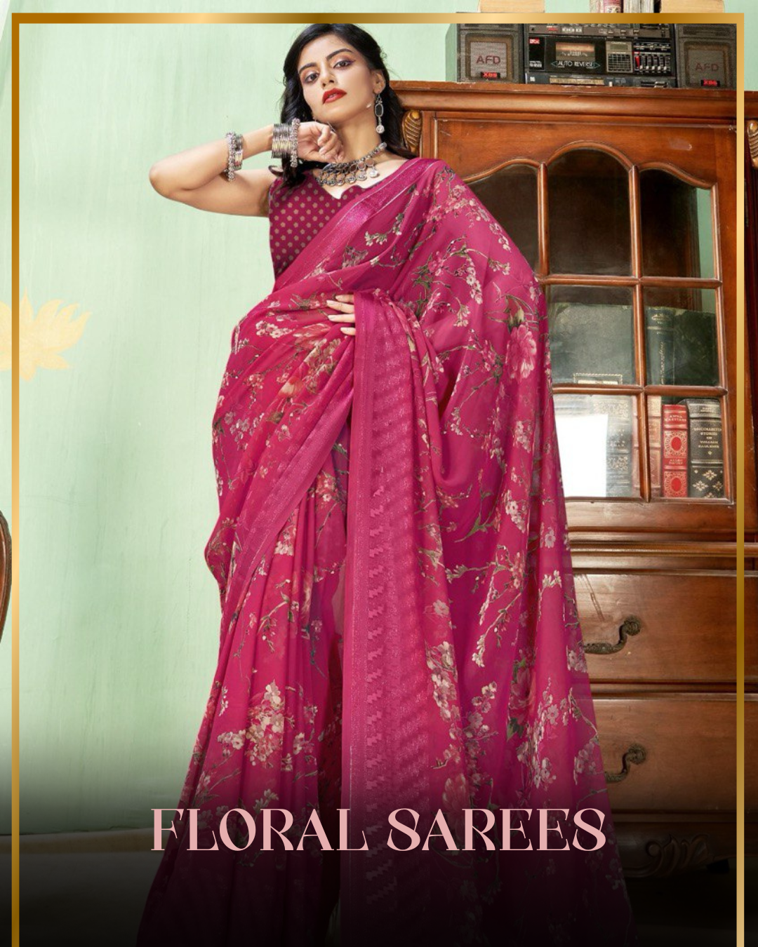 FLORAL SAREES