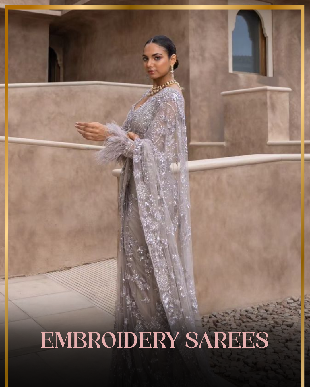 EMBROIDERY SAREES
