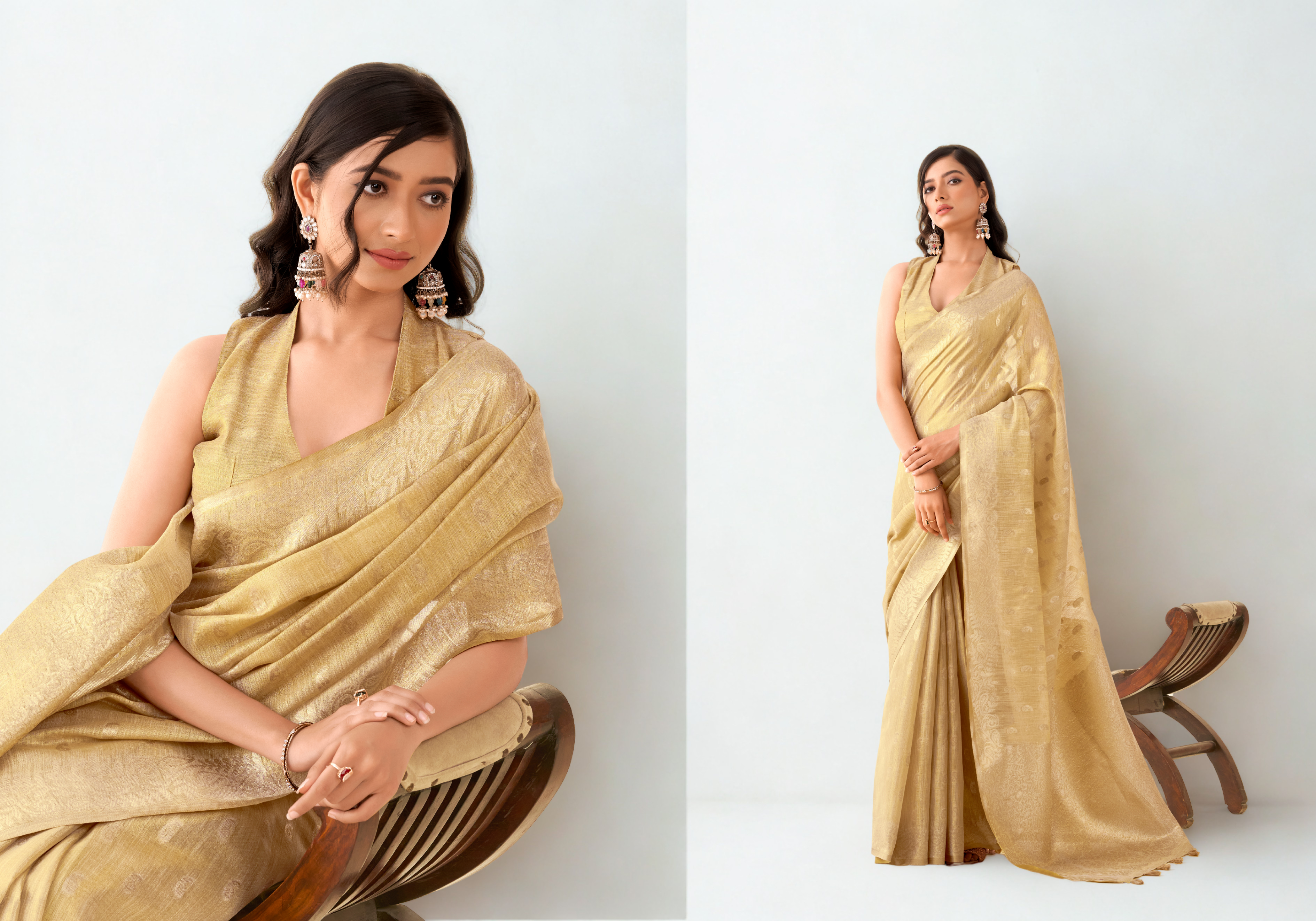 Linen Clo – Premium Tissue Linen Saree Collection