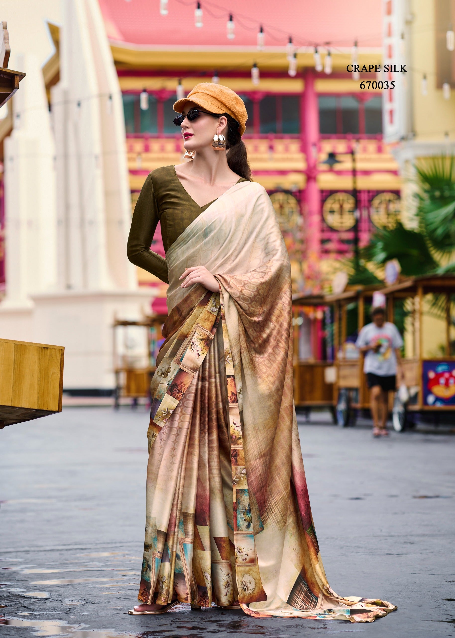 New CLO Satin Crape Saree – Premium Designer Collection