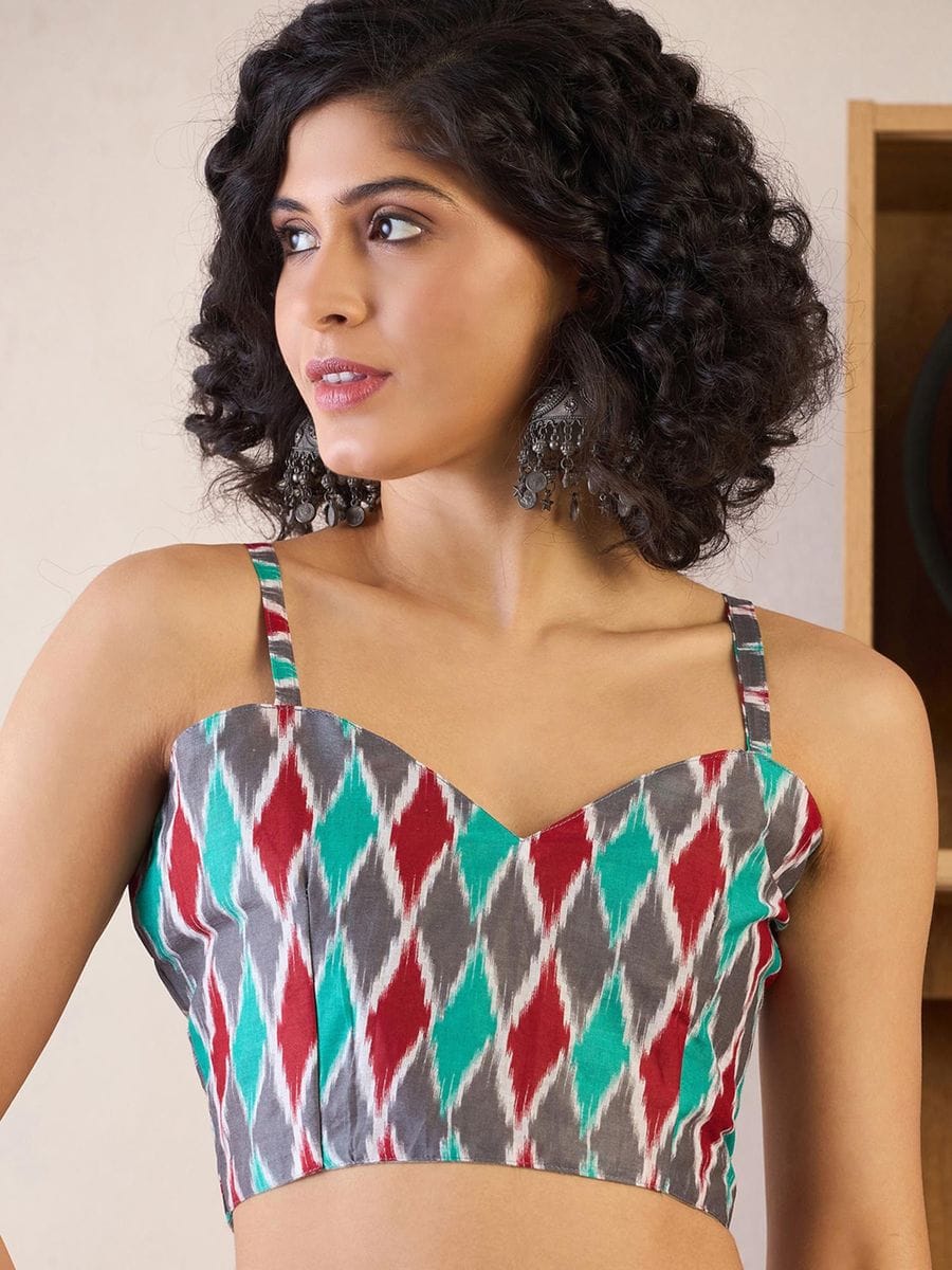 CLOVIRA Pure Soft Mul Cotton Silk Ready-to-Wear Saree with Pocket