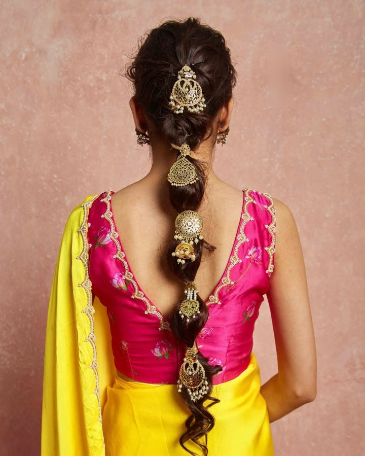 CLOVIRA 1-Minute Ready-to-Wear Satin Silk Saree with Printed & Handwork Border | Luxurious Designer Collection