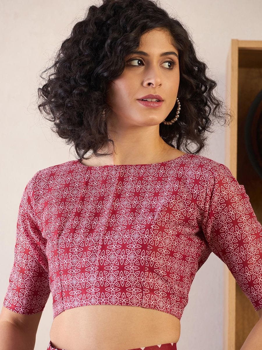 CLOVIRA Pure Soft Mul Cotton Silk Ready-to-Wear Saree with Pocket