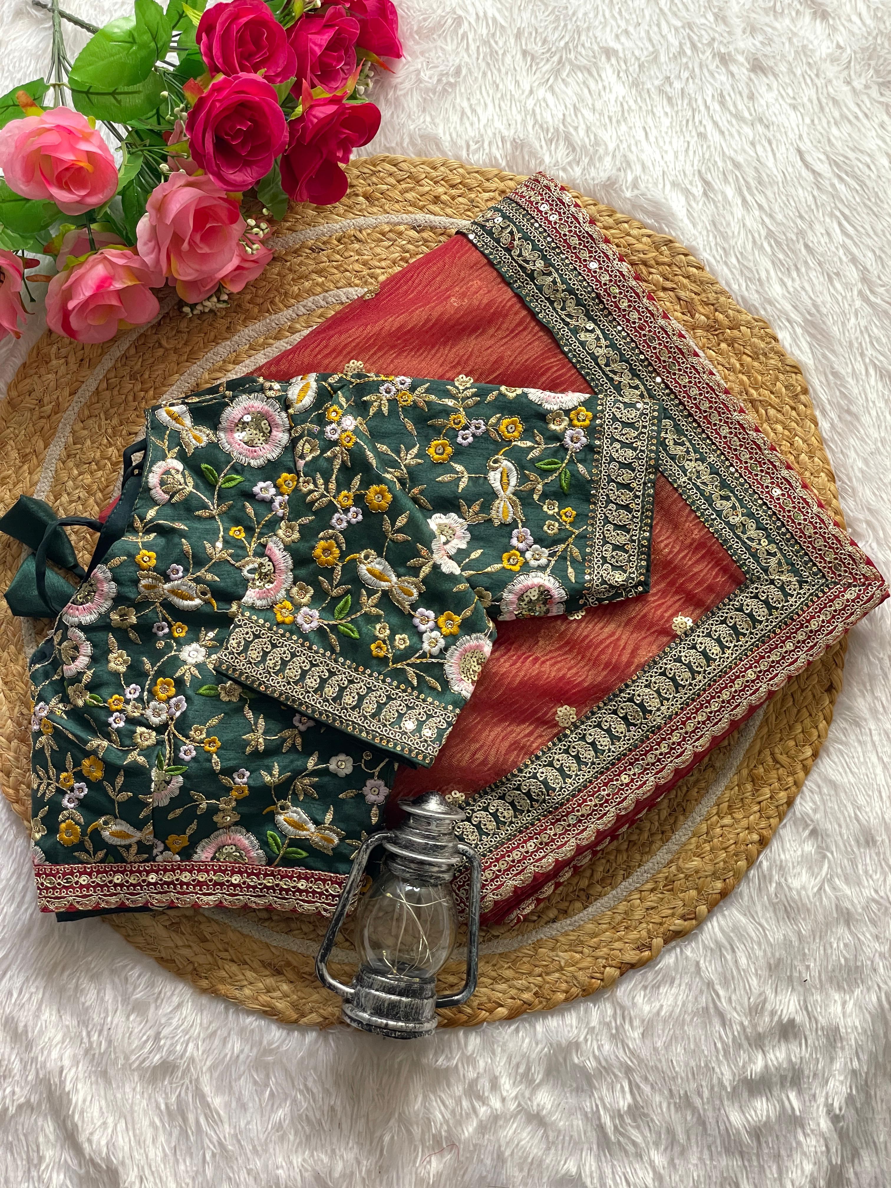 CLOVIRA Maroon Soft Crush Saree