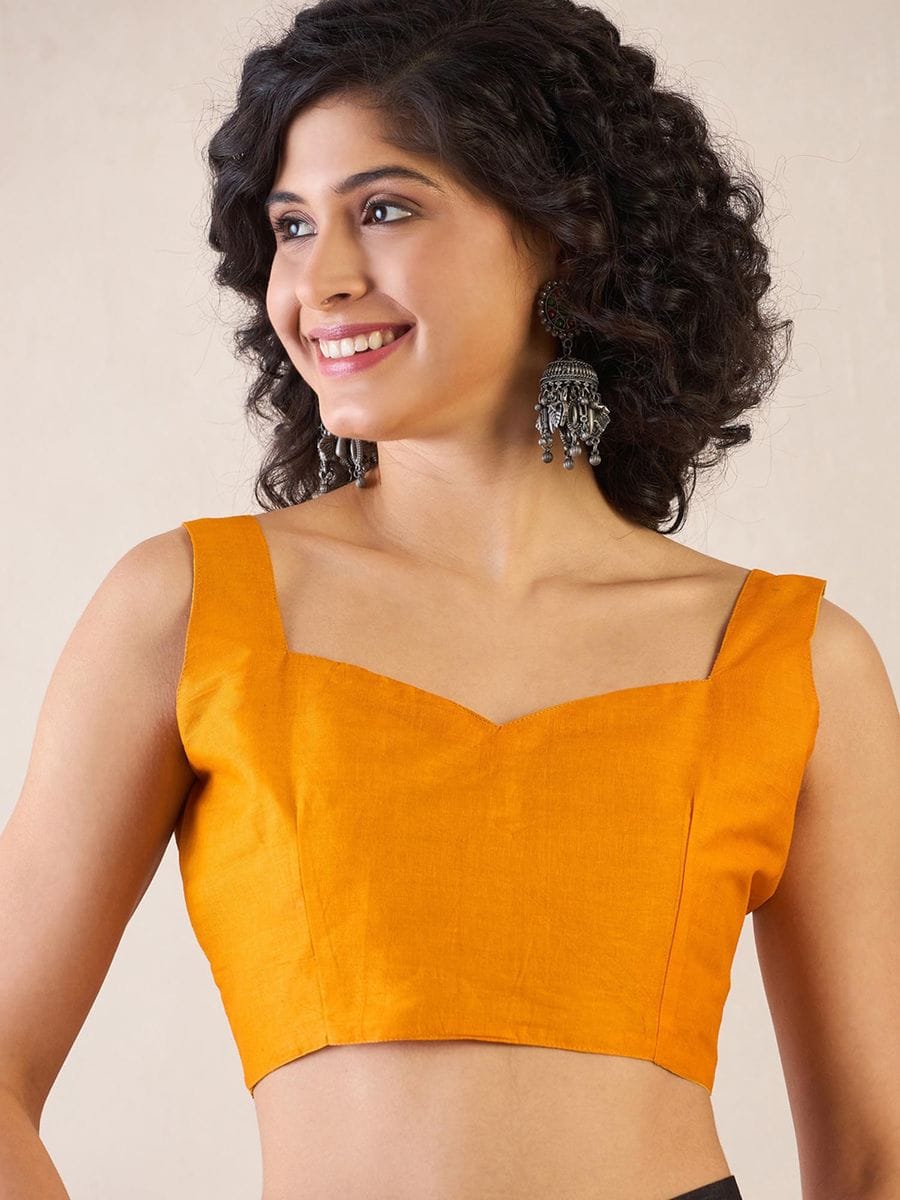 CLOVIRA Pure Soft Mul Cotton Silk Ready-to-Wear Saree with Pocket