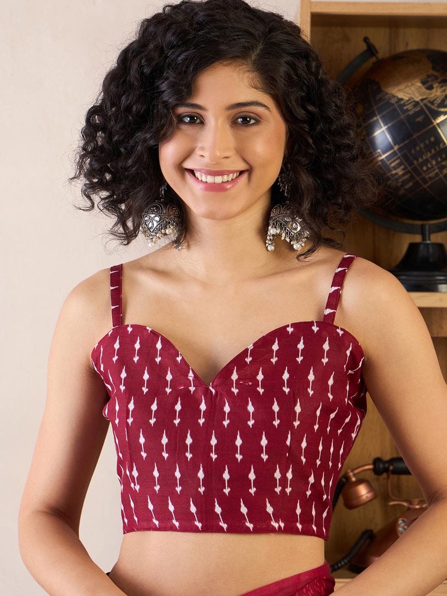 CLOVIRA Pure Soft Mul Cotton Silk Ready-to-Wear Saree with Pocket