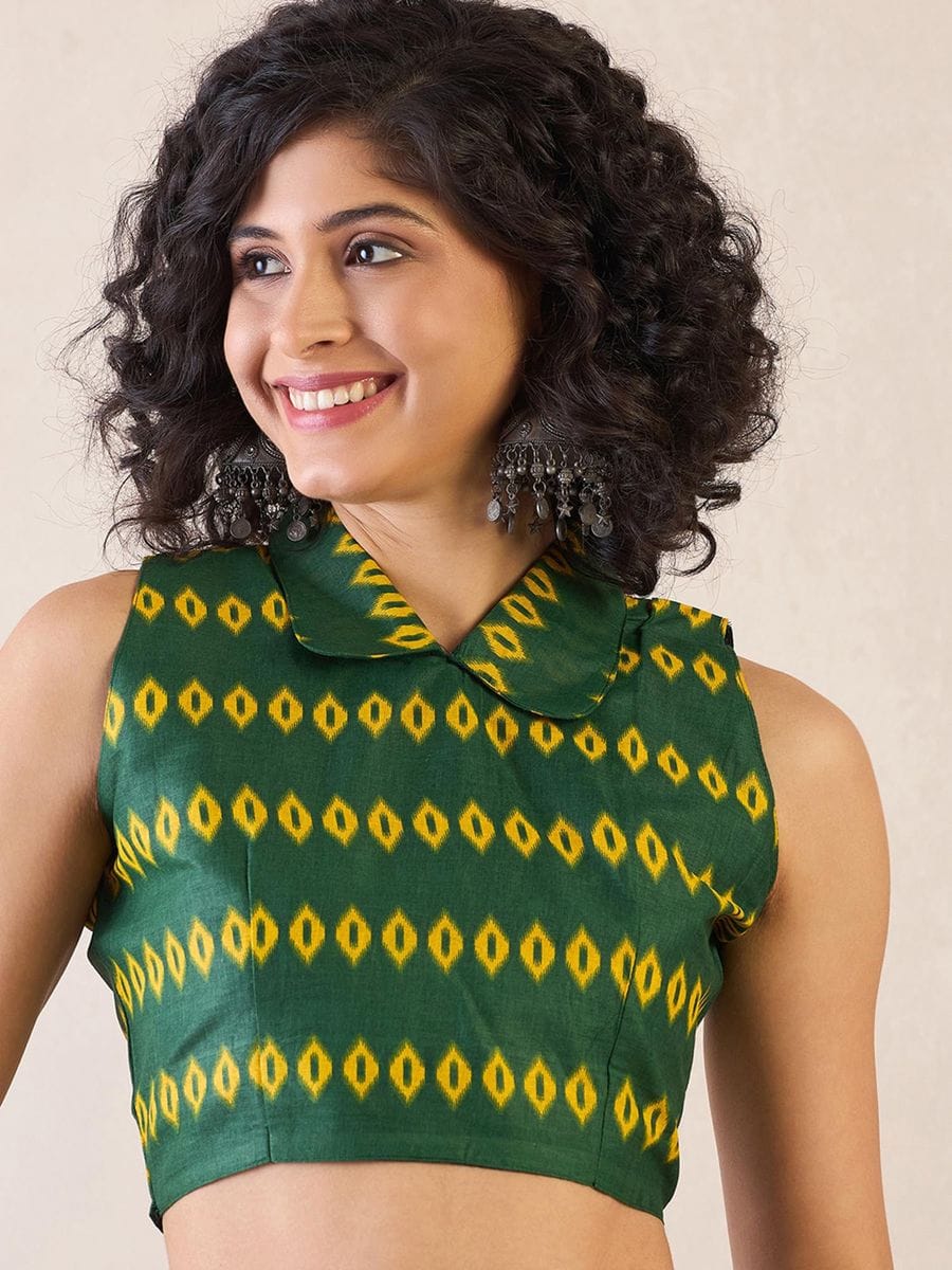 CLOVIRA Pure Soft Mul Cotton Silk Ready-to-Wear Saree with Pocket