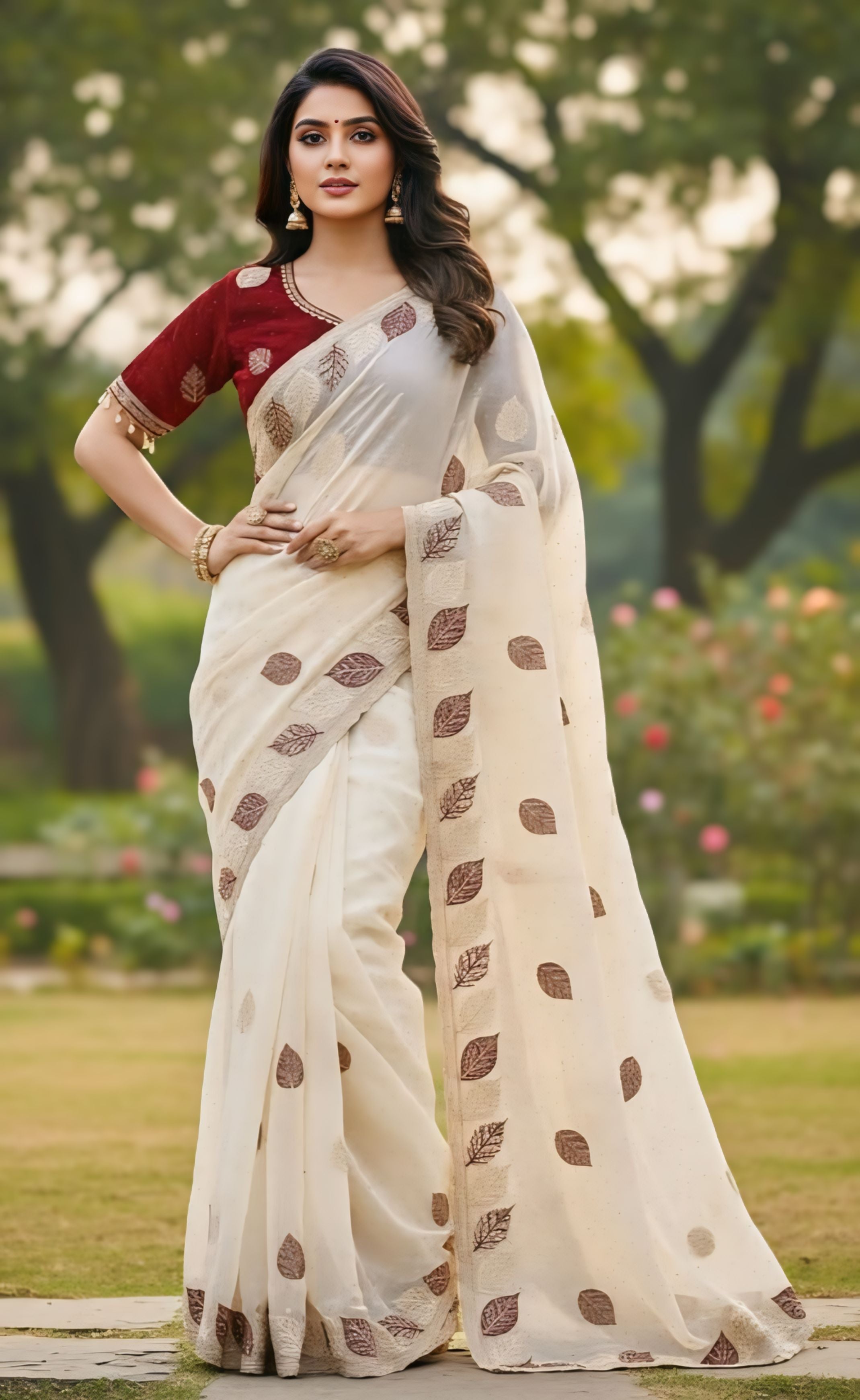 Designer Traditional Party Wear Soft Silk Saree | Embroidery, Sequence, Lace & Stone Work with Stitched Blouse