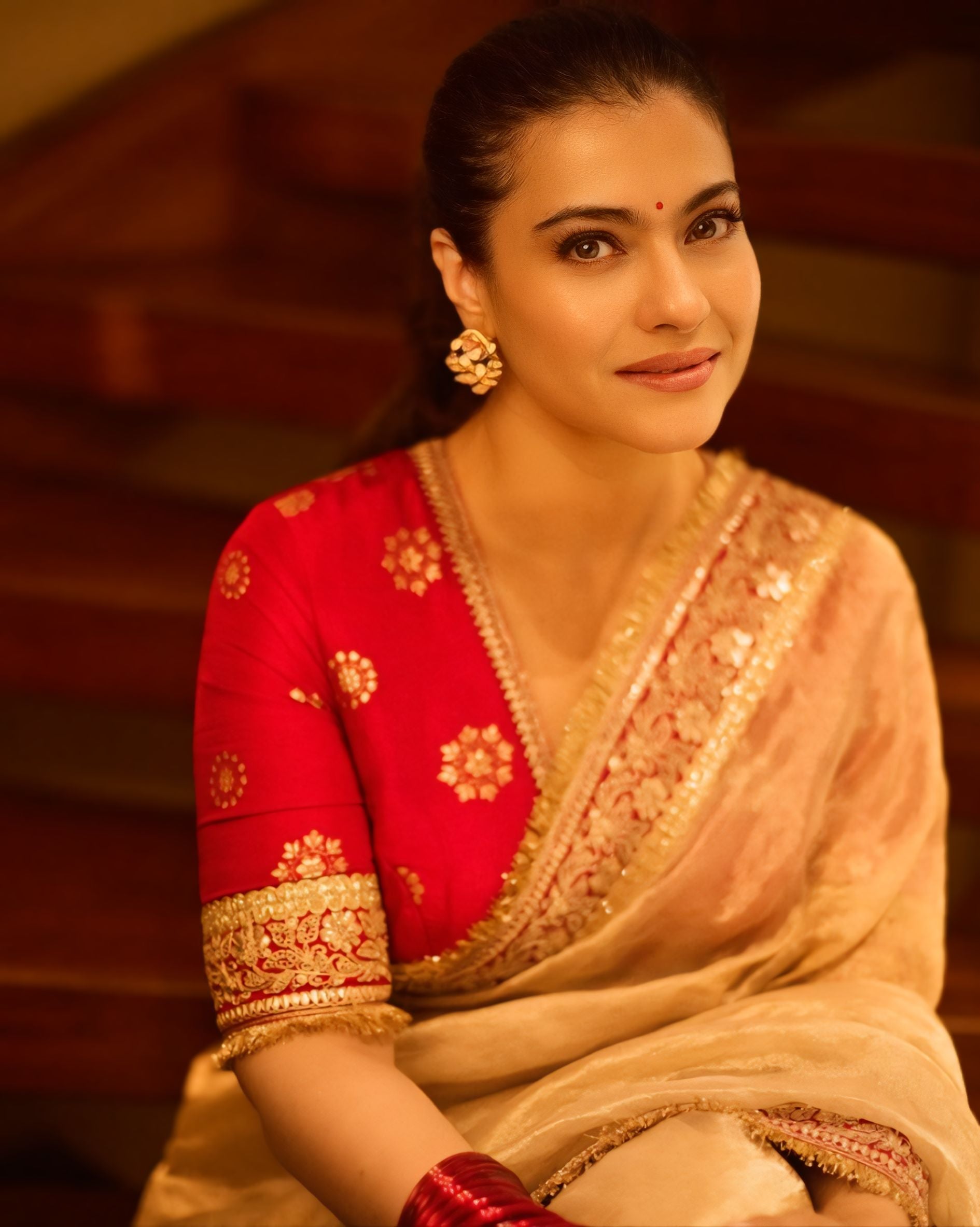 Experience timeless elegance with Designer Traditional Beige Tweel Net Silk Party Wear Saree