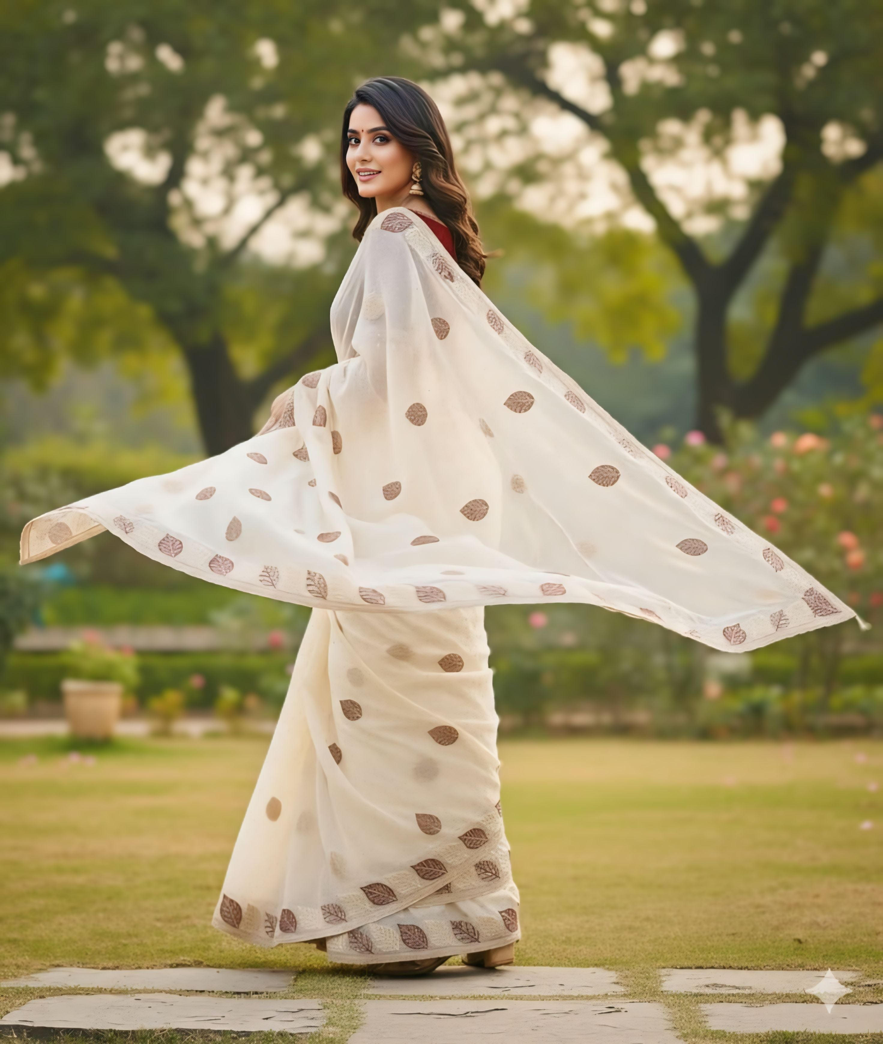 Designer Traditional Party Wear Soft Silk Saree | Embroidery, Sequence, Lace & Stone Work with Stitched Blouse