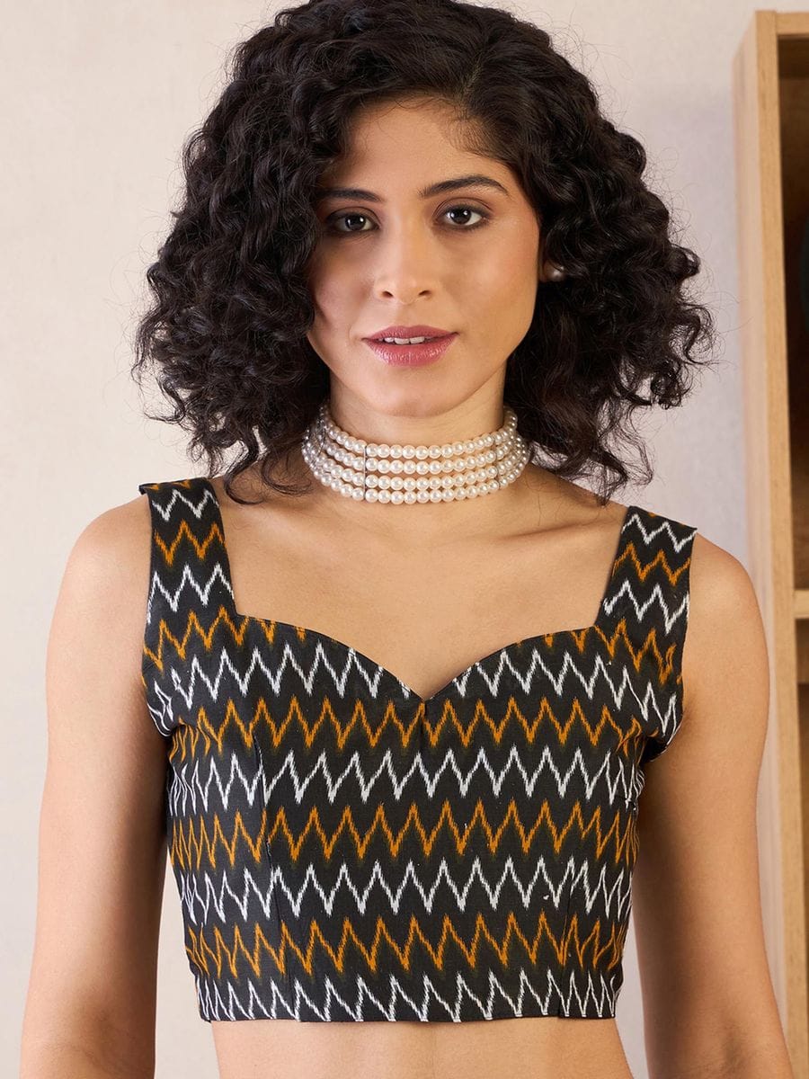 CLOVIRA Pure Soft Mul Cotton Silk Ready-to-Wear Saree with Pocket