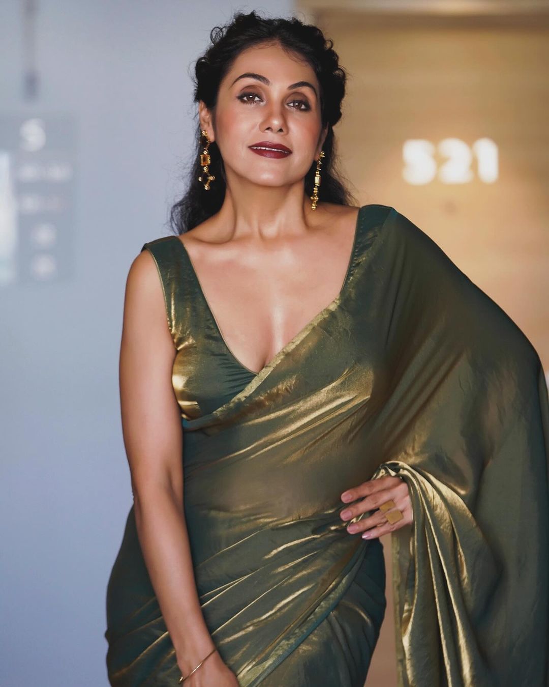 CLOVIRA Fancy Silk Saree with Stitched Blouse | Elegant Designer Party Wear Collection