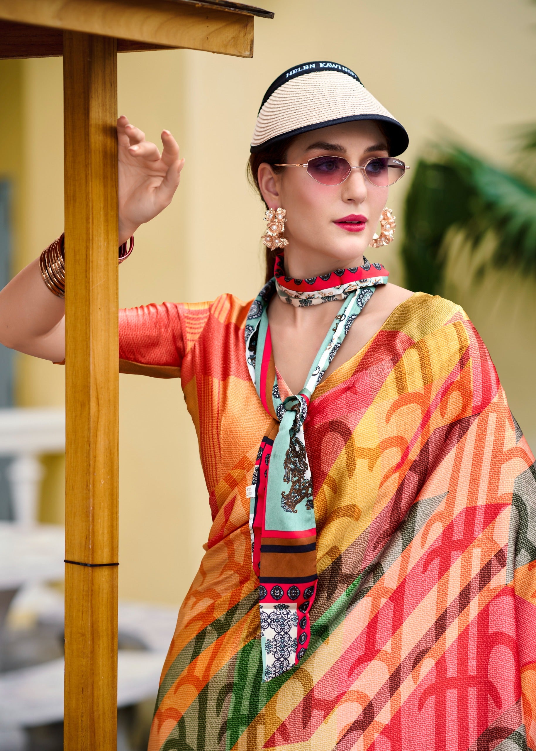 New CLO Satin Crape Saree – Premium Designer Collection