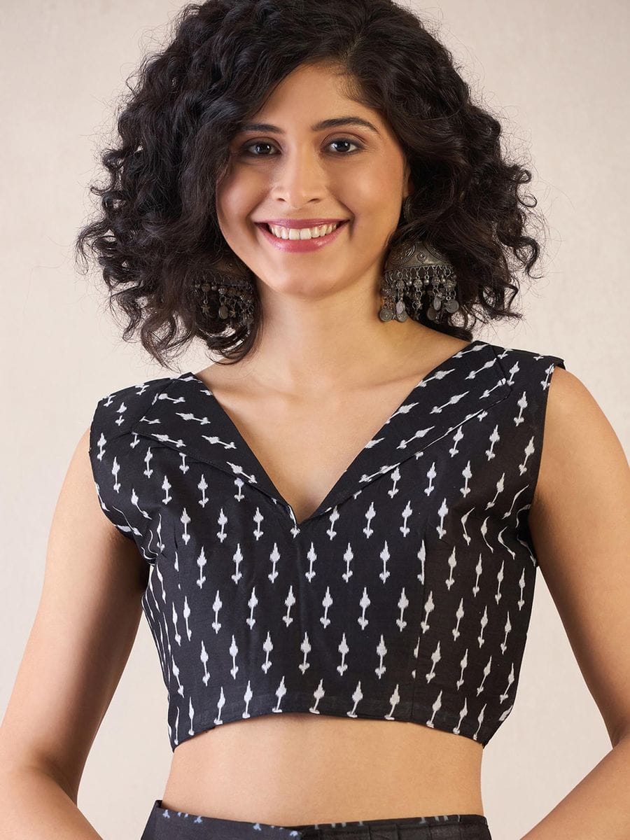 CLOVIRA Pure Soft Mul Cotton Silk Ready-to-Wear Saree with Pocket