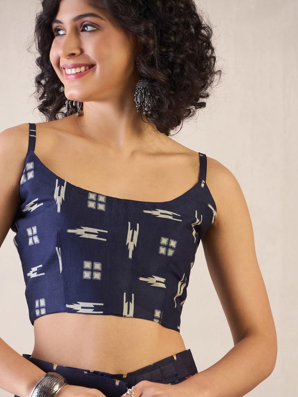 CLOVIRA Pure Soft Mul Cotton Silk Ready-to-Wear Saree with Pocket