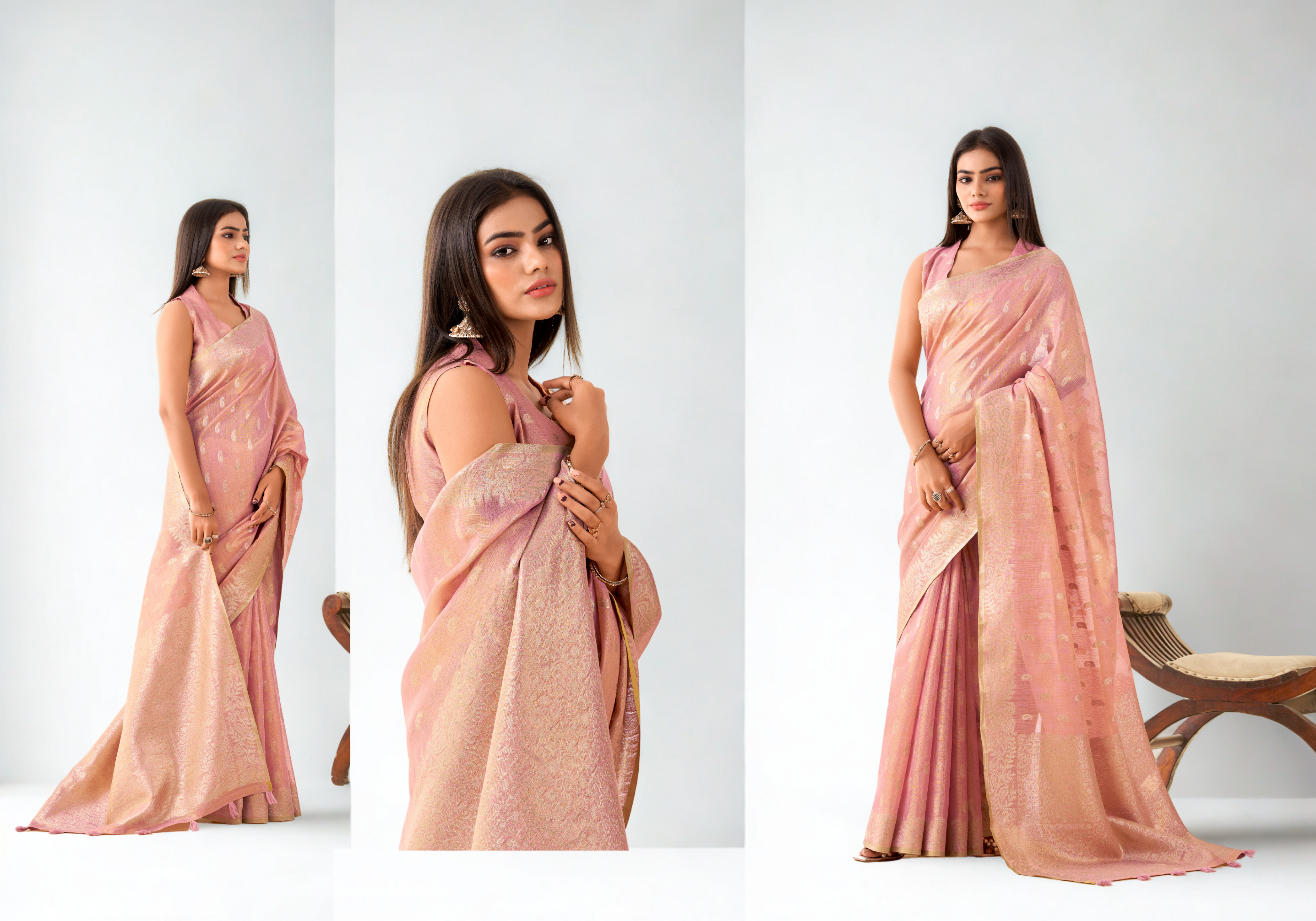 Linen Clo – Premium Tissue Linen Saree Collection