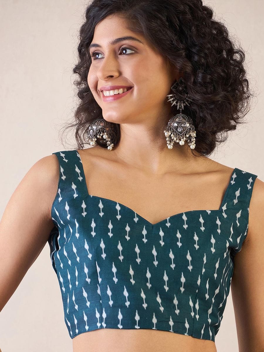 CLOVIRA Pure Soft Mul Cotton Silk Ready-to-Wear Saree with Pocket