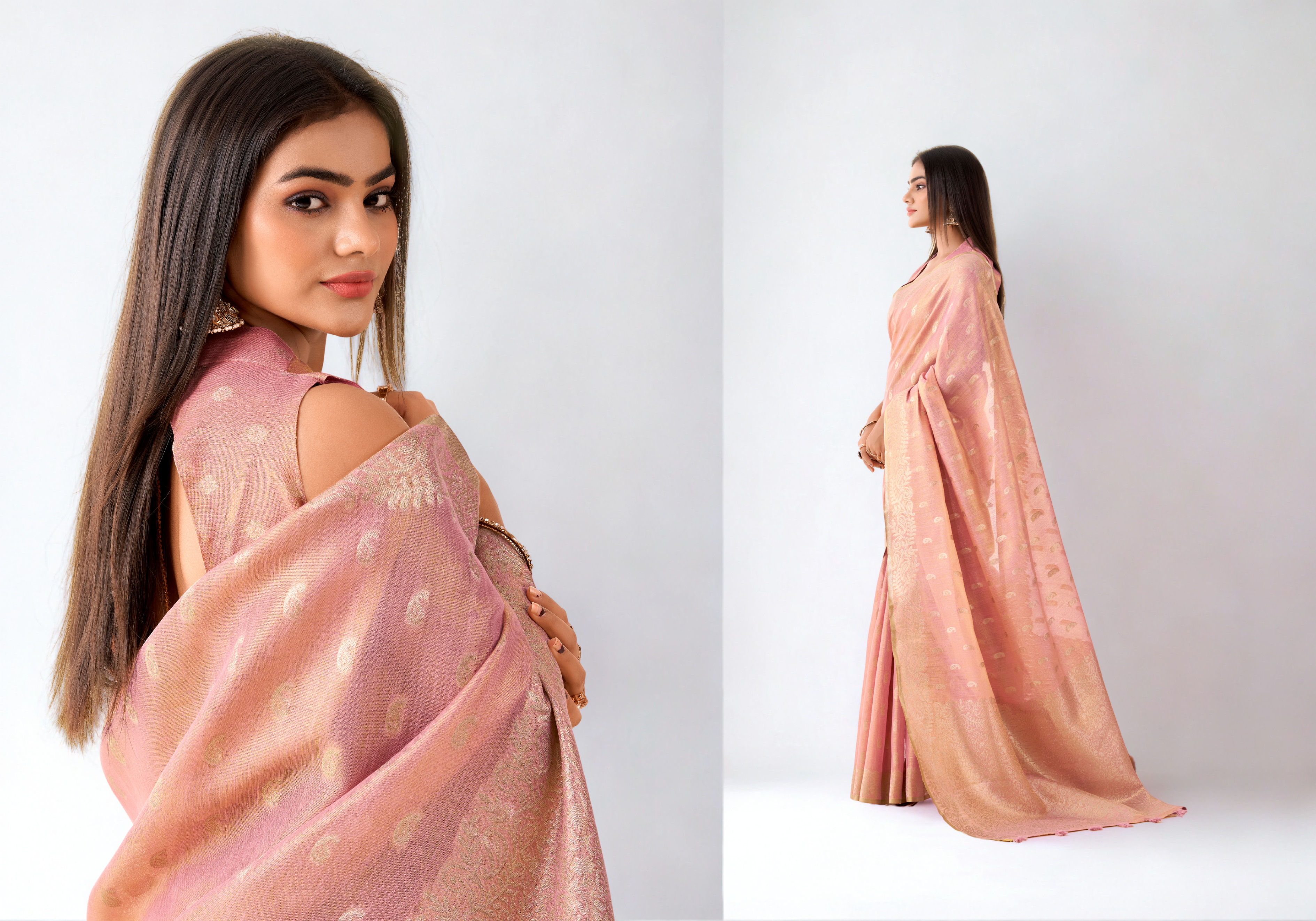 Linen Clo – Premium Tissue Linen Saree Collection