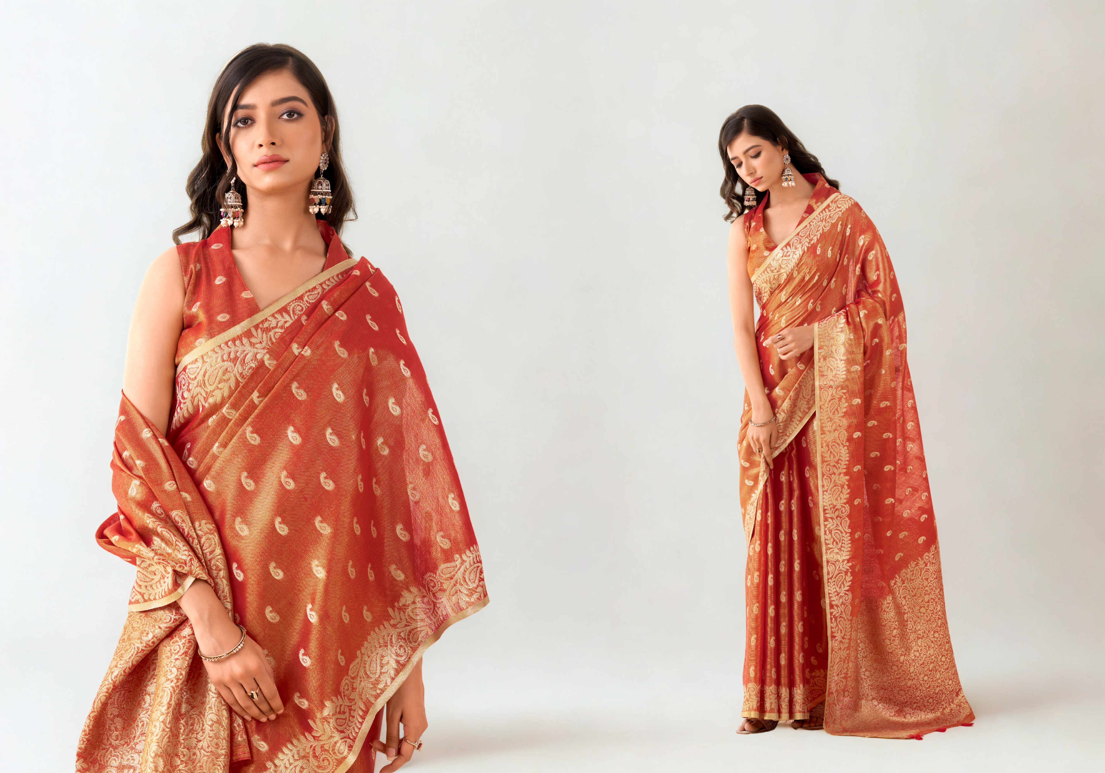 Linen Clo – Premium Tissue Linen Saree Collection