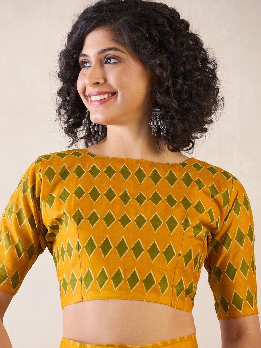 CLOVIRA Pure Soft Mul Cotton Silk Ready-to-Wear Saree with Pocket