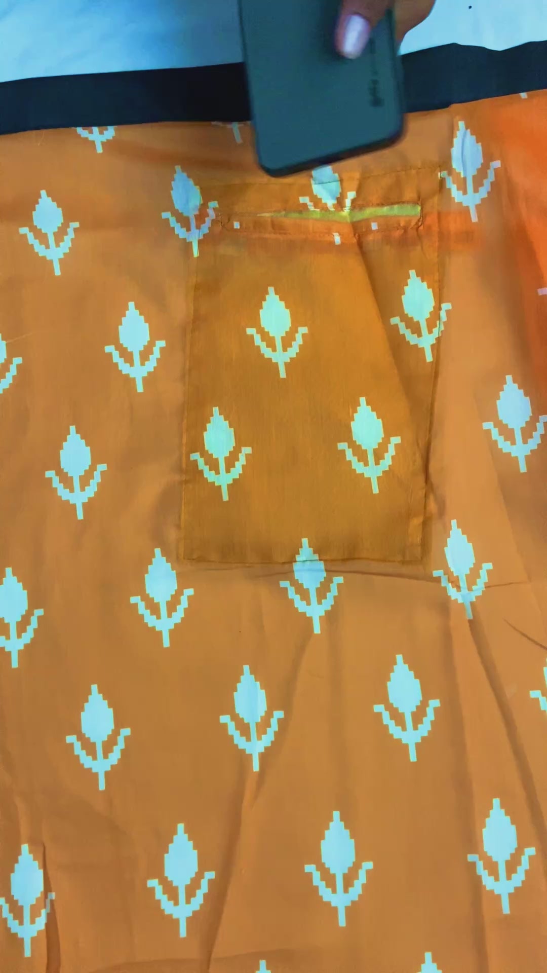 CLOVIRA Pure Soft Mul Cotton Silk Ready-to-Wear Saree with Pocket