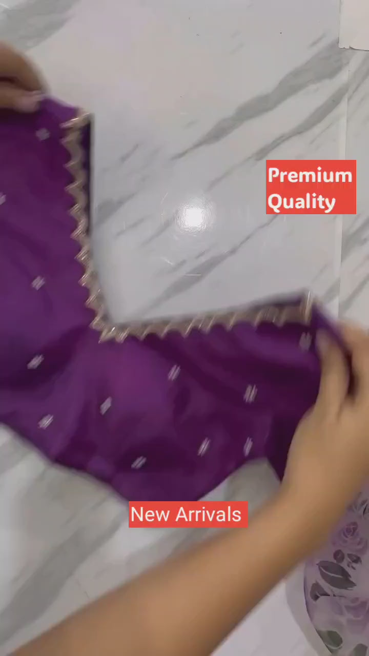 CLOVIRA Ready-to-Wear Tabby Organza Saree with Printed & Handwork Border | Luxurious Designer Collection