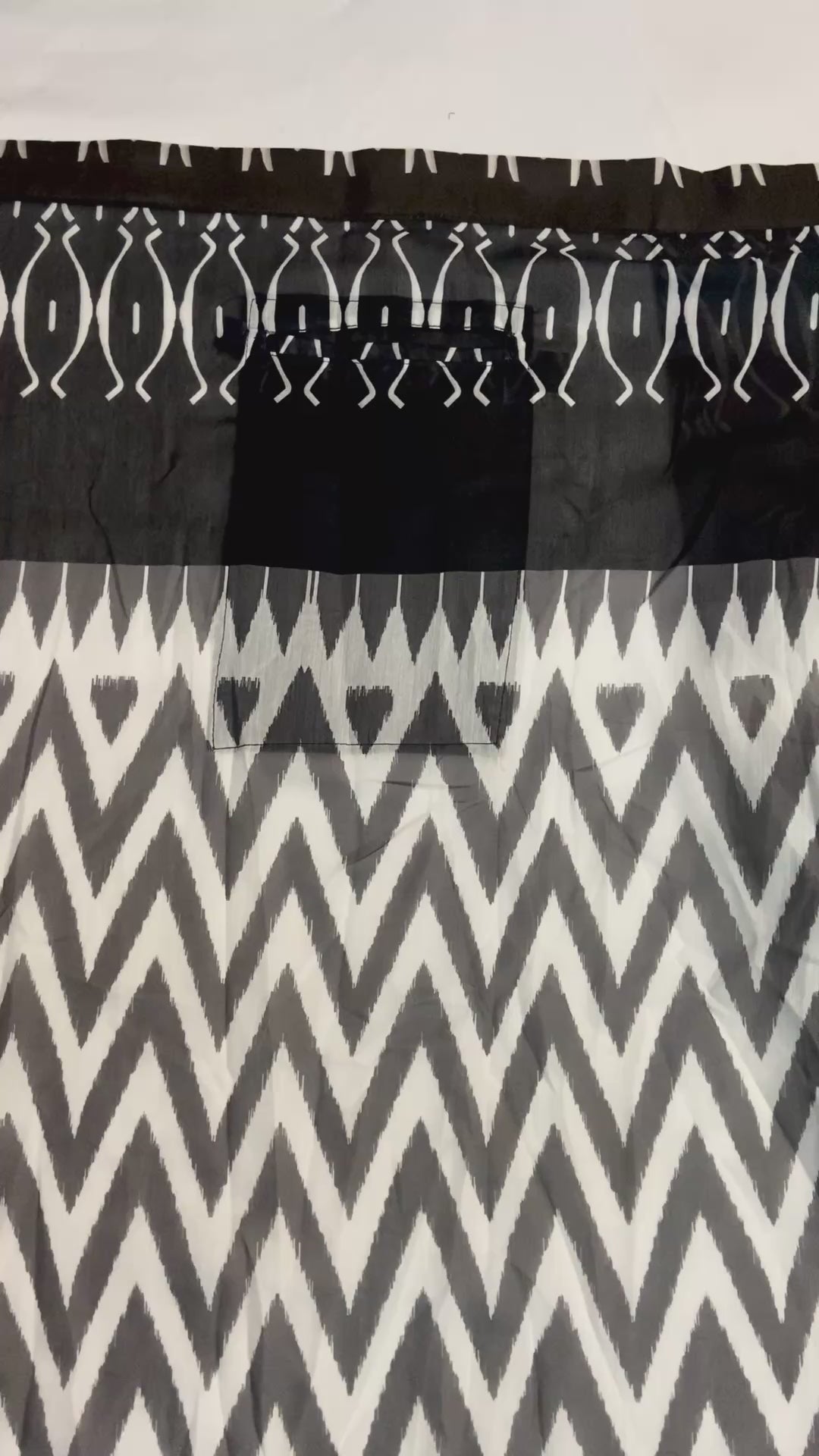 CLOVIRA Pure Soft Mul Cotton Silk Ready-to-Wear Saree with Pocket