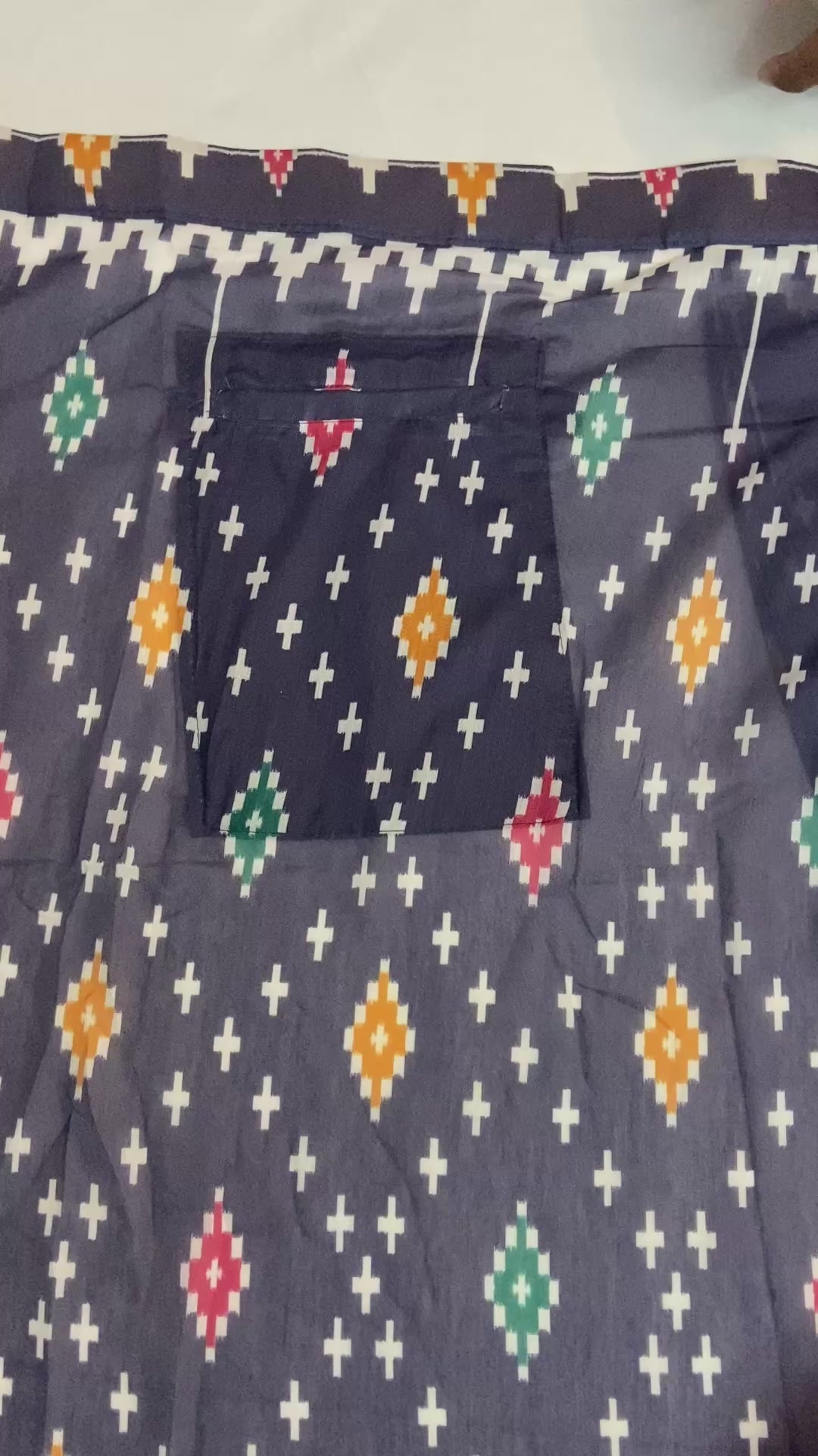 CLOVIRA Pure Soft Mul Cotton Silk Ready-to-Wear Saree with Pocket