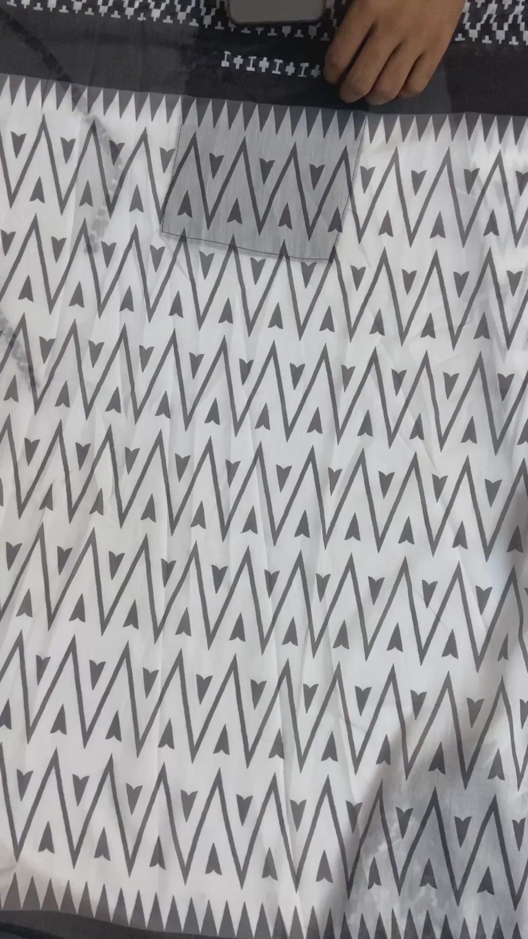 CLOVIRA Pure Soft Mul Cotton Silk Ready-to-Wear Saree with Pocket