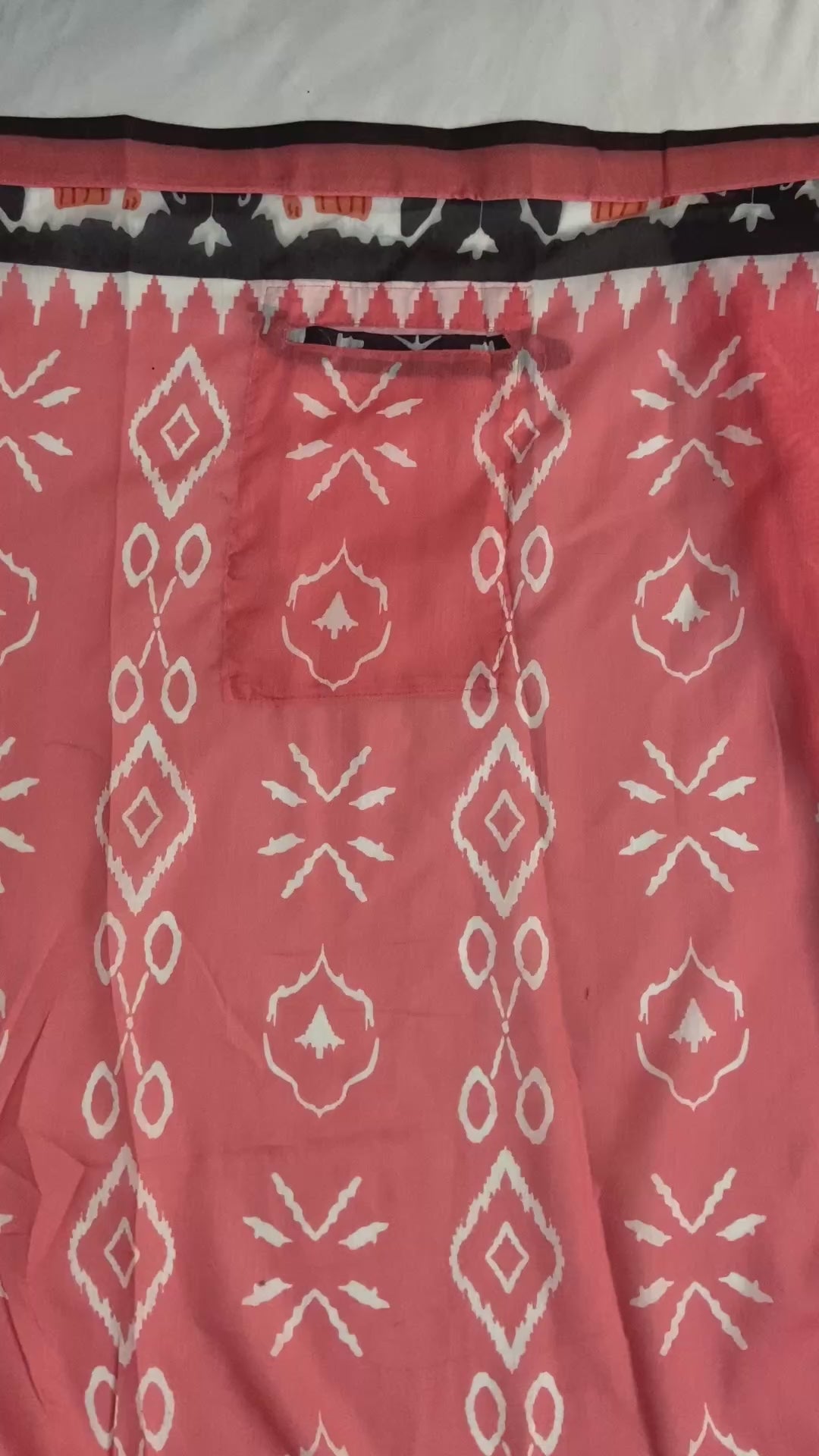 CLOVIRA Pure Soft Mul Cotton Silk Ready-to-Wear Saree with Pocket