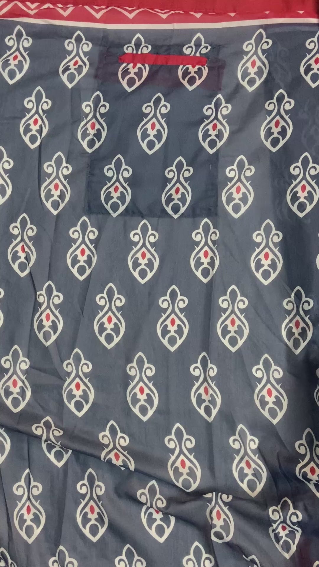 CLOVIRA Pure Soft Mul Cotton Silk Ready-to-Wear Saree with Pocket