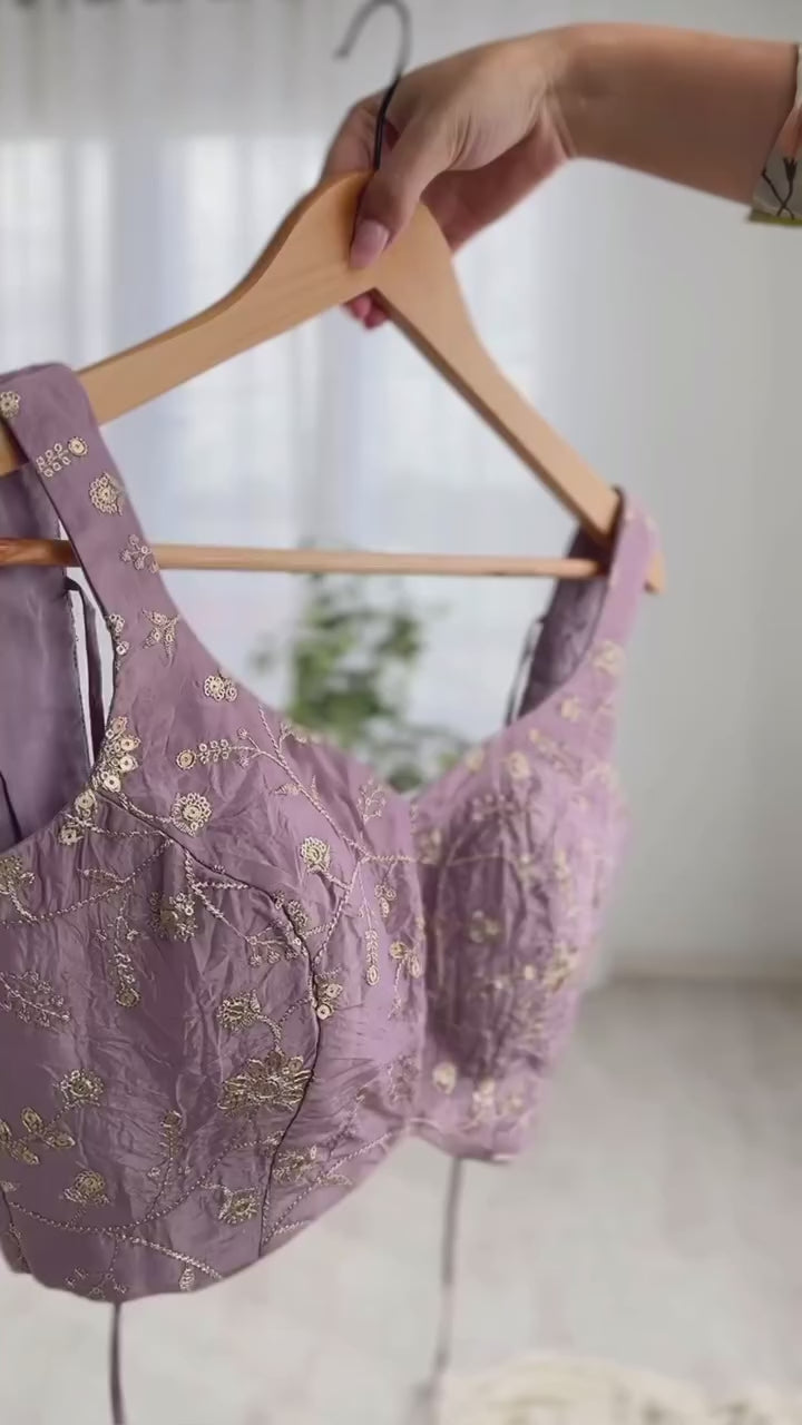 CLOVIRA Royal 1-Minute Ready-To-Wear Golden Crush Silk Saree | Elegant Border with Stitched Blouse