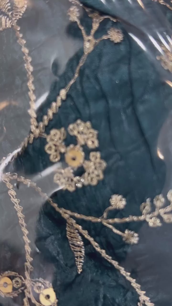 CLOVIRA Royal 1-Minute Ready-To-Wear Golden Crush Silk Saree | Elegant Border with Stitched Blouse