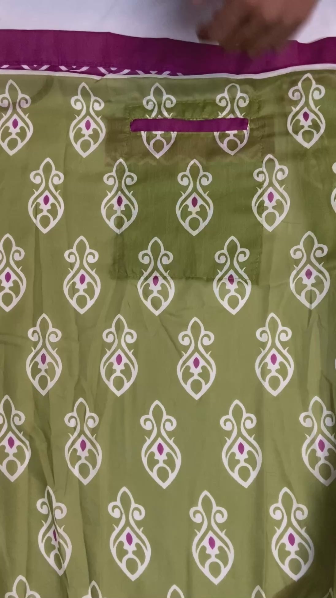 CLOVIRA Pure Soft Mul Cotton Silk Ready-to-Wear Saree with Pocket